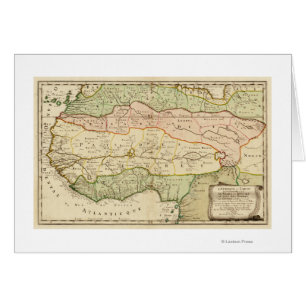 Cartão África OcidentalMapa PanorâmicoÁfrica Ocidental