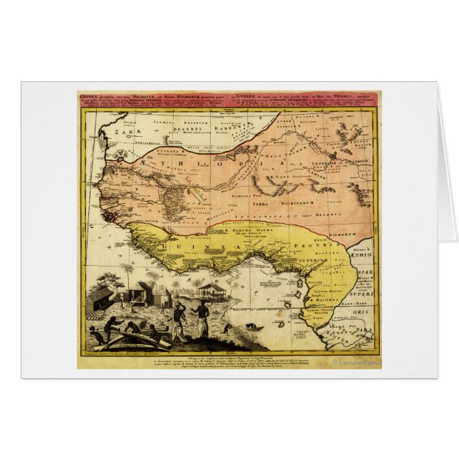 Cartão África OcidentalMapa PanorâmicoÁfrica Ocidental (Frente Horizontal)