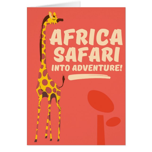 Cartão África Safari Em Aventura! (Frente)