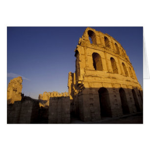 Cartão África, Tunísia, El Jem. Ruínas de um Romano