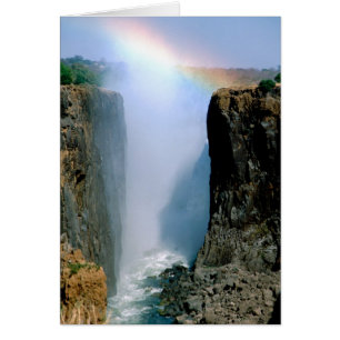 Cartão África, Zâmbia, Parque Nacional Cataratas Vitória.