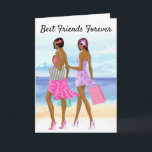 Cartão African American Best Friend's Birthday Card<br><div class="desc">African American Best Friend's Birthday Card</div>