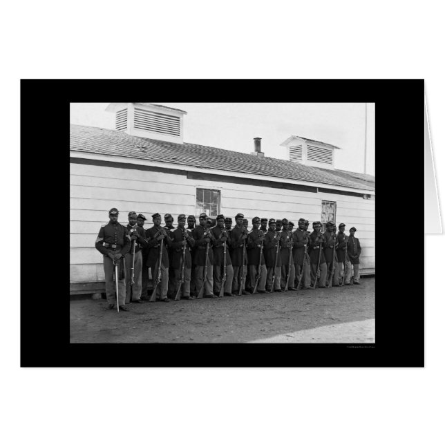 Cartão African American Company E 1865 (Frente Horizontal)