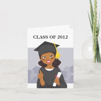 Cartão African American Graduate