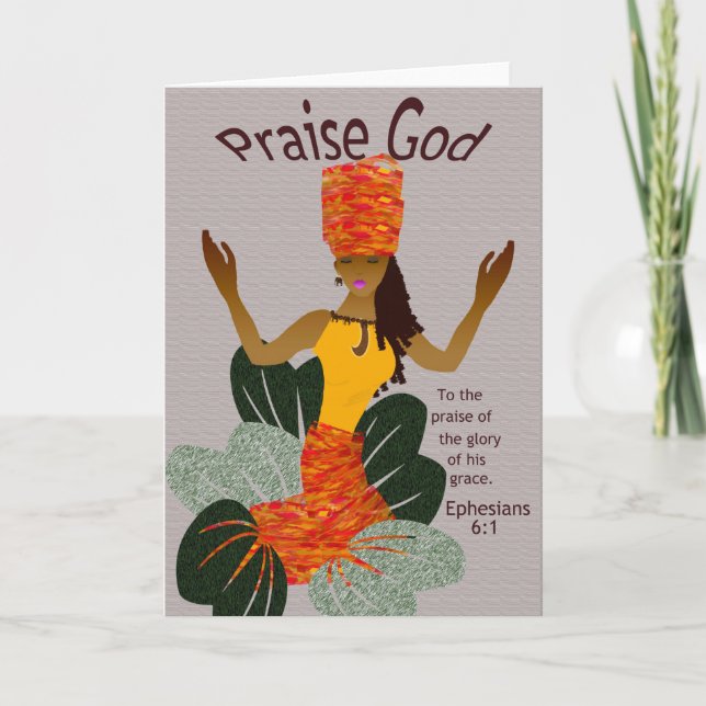 Cartão African American Greeting Card (Frente)