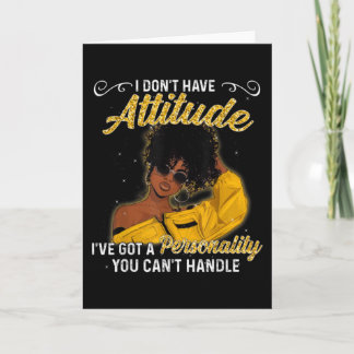 Cartão African American Melanin Queen Black Girl Magic Af