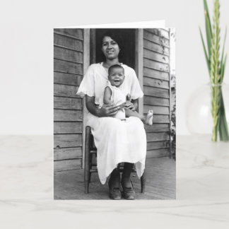 Cartão African American Mother and Child Card