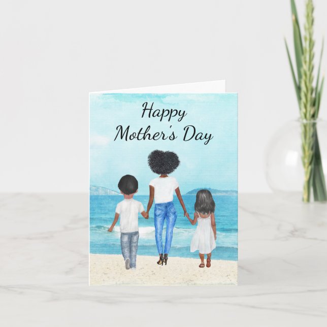 Cartão African American Mother's Day Card (Frente)