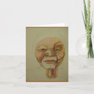 Cartão African Elder Woman Greeting card