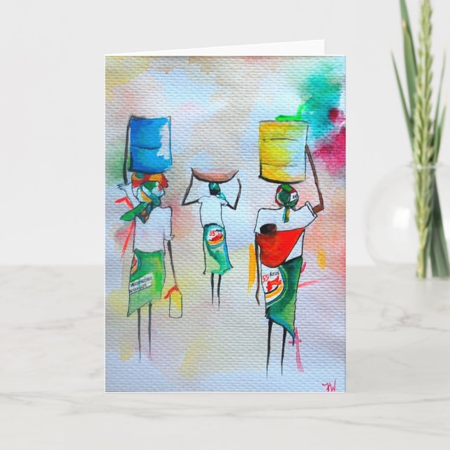 Cartão African Style Greeting card (Frente)