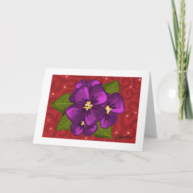 Cartão African Violet Dance - Frameable (Frente)