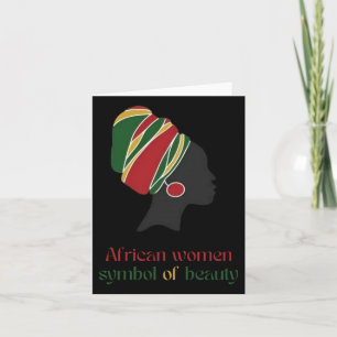 Cartão African Women Symbol Of Beauker