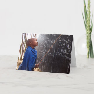 Cartão africano do professor estudante