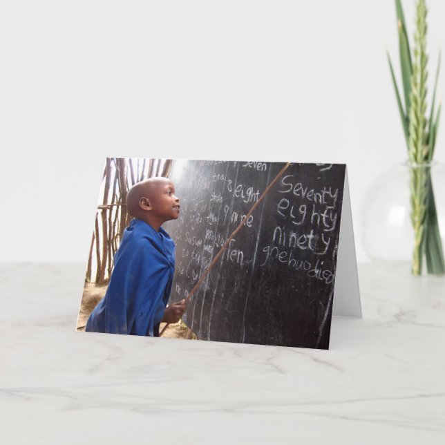 Cartão africano do professor estudante (Frente)