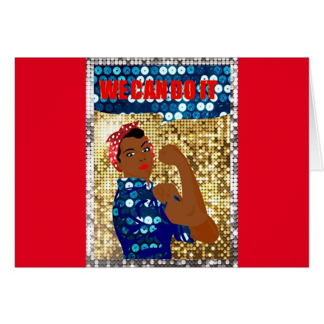 Cartão africano rosie o riveteiro (Frente Horizontal)