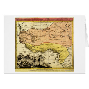 Cartão AfricaPanoramic ocidental MapWestern África