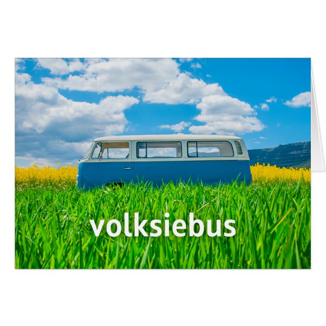 Cartão #AfrikaansIsLekker - Volksiebus (Frente Horizontal)