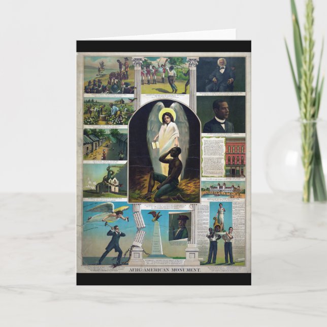 Cartão Afro-American Monument, circa 1897 (Frente)