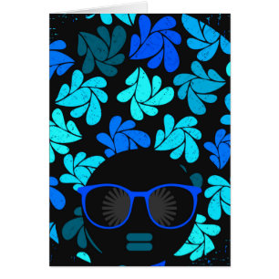 Cartão Afro Diva Turquoise Teal