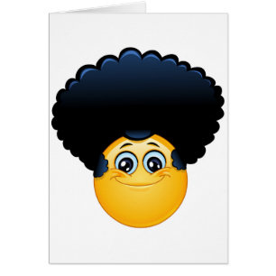 Cartão afro emoji