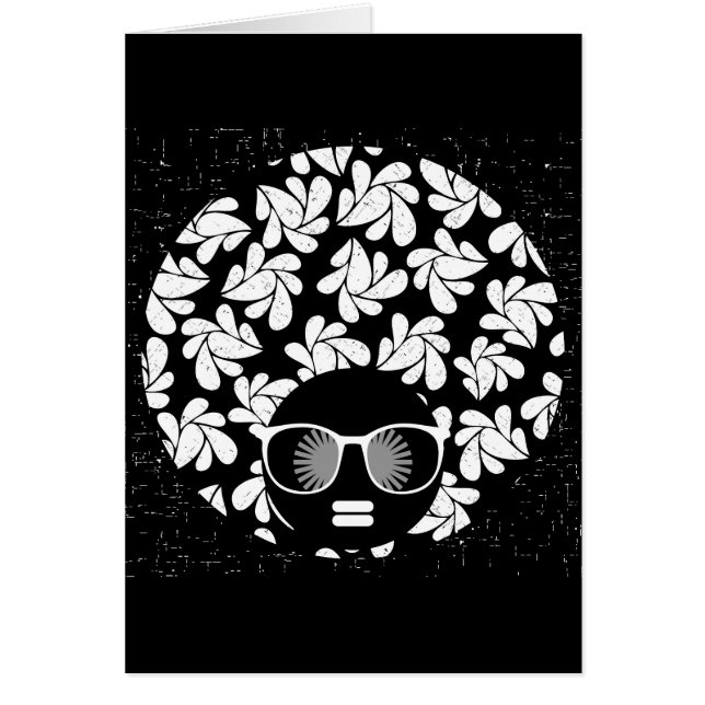 Cartão Afro Love Black & White (Frente)