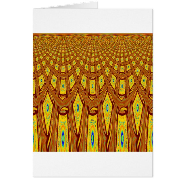 Cartão Afro-Tribal Motif Belo Incrível Fema Africano (Frente)