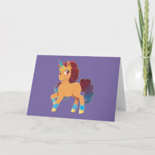 Cartão Afro Unicorn   Divino Prancing