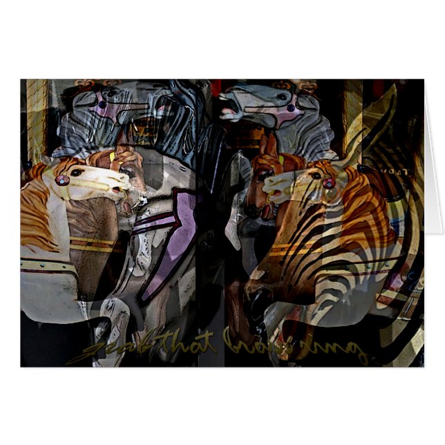 Cartão Agarre esse anel de bronze (Frente Horizontal)