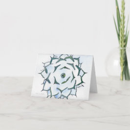Cartão Agave in snow greeting card