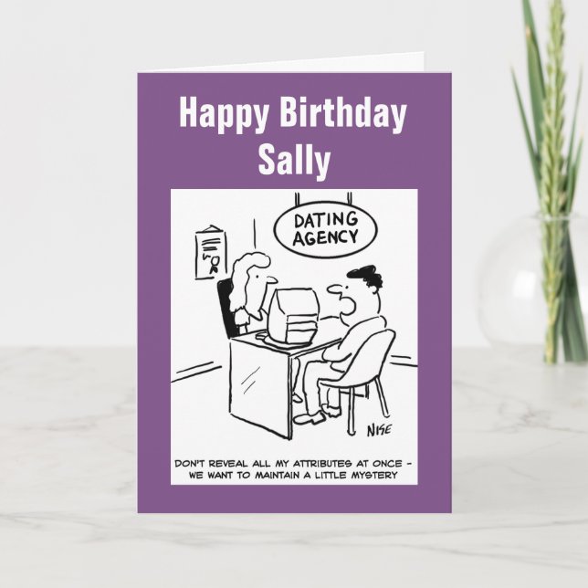 Cartão Agência de namorando - não revelar todos os meus a (Frente)