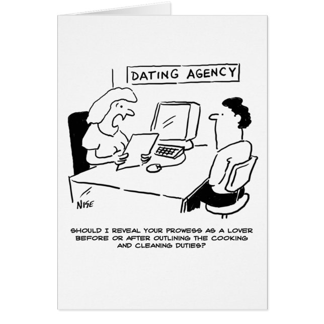 Cartão Agência de namorando - Prowess como amante (Frente)