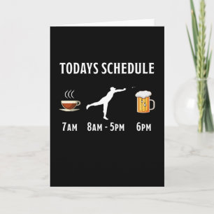 Cartão Agenda de Hoje Café Dardos Cerveja Presente