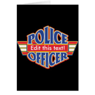 Cartão Agente da polícia feito sob encomenda