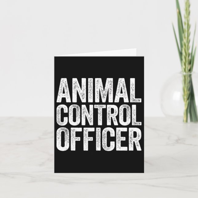 Cartão Agente de Controle de Animais Correspondendo Costu (Frente)