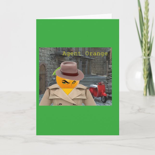 Cartão Agente de Guerra do Vietname Orange (Frente)