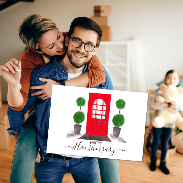 Cartão Agente imobiliário Red Door Happy Housiyear (Criador carregado)