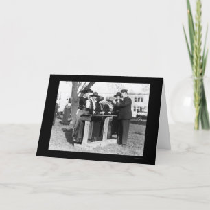 Cartão Agentes da polícia das mulheres e armas 1914