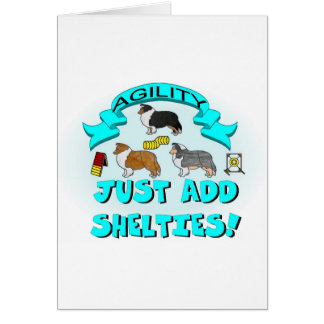 Cartão Agilidade - apenas adicione Shelties