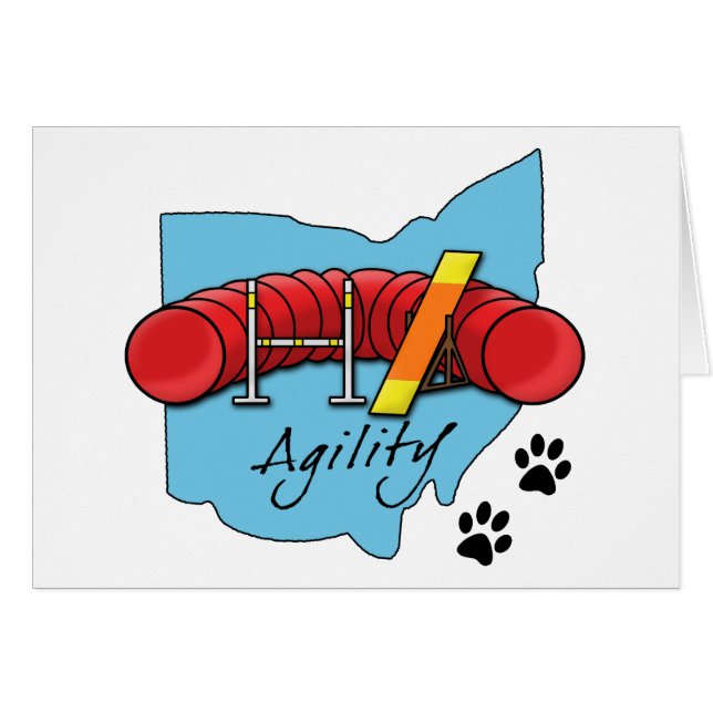 Cartão Agilidade de Ohio (Frente Horizontal)