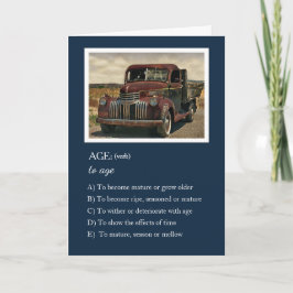 Cartão Aging - I'll Make it up as I Go - Birthday Card