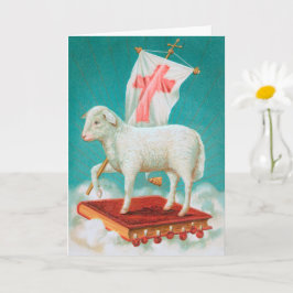 Cartão Agnus Dei / Cordeiro Pascale Cristão Genérico