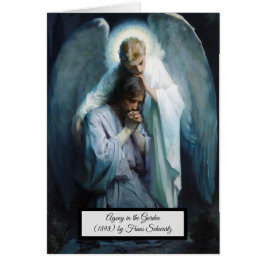 Cartão Agonia no Cristo de Jesus Jardim