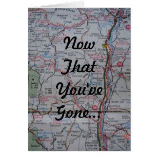 Cartão Agora que você foi