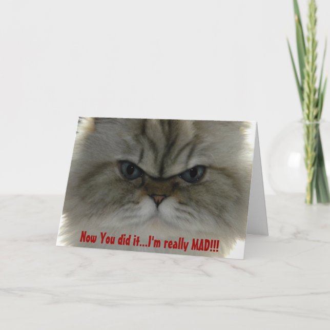 Cartão Agora você fez isso... eu estou muito louco!! (Frente)