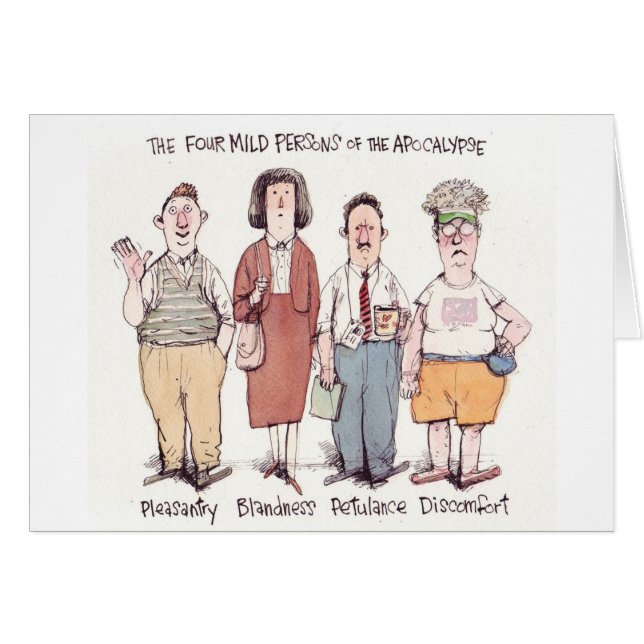 Cartão agradável do apocalipse (Frente Horizontal)