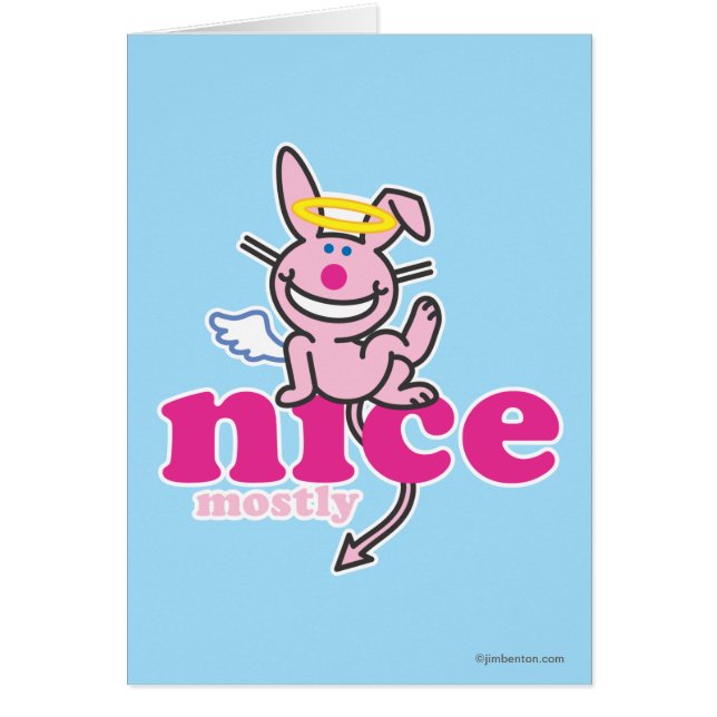 Cartão Agradável na maior parte (Frente)