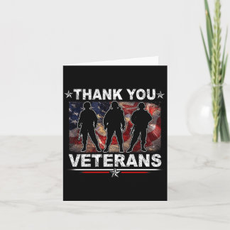 Cartão Agradeça o Dia dos Veteranos Memorial Patriótico M