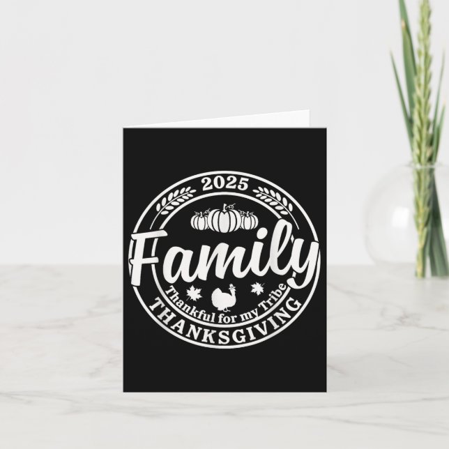 Cartão Agradecido pela Família de 2025 Pelo Peru do Dia d (Frente)