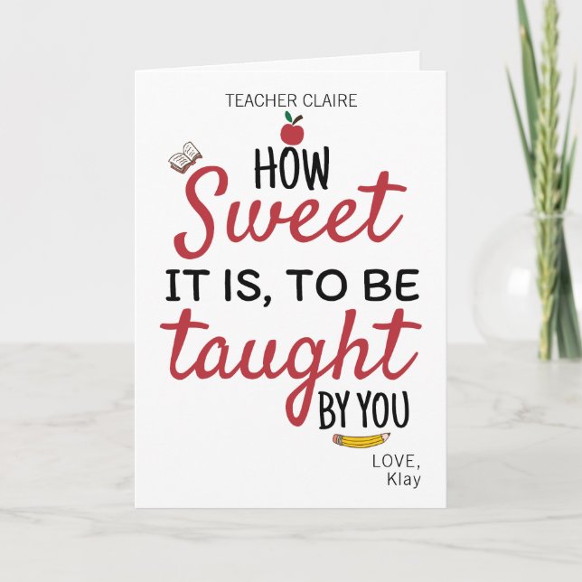 Cartão Agradecimento Personalizado para Professores da Es (Frente)