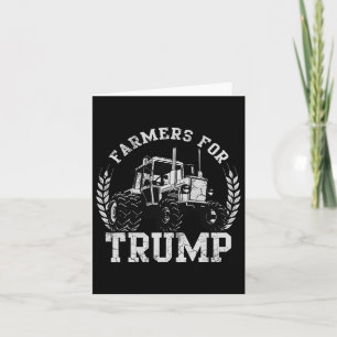 Cartão Agricultores Para A Trump 2024, Agricultura Dos Eu